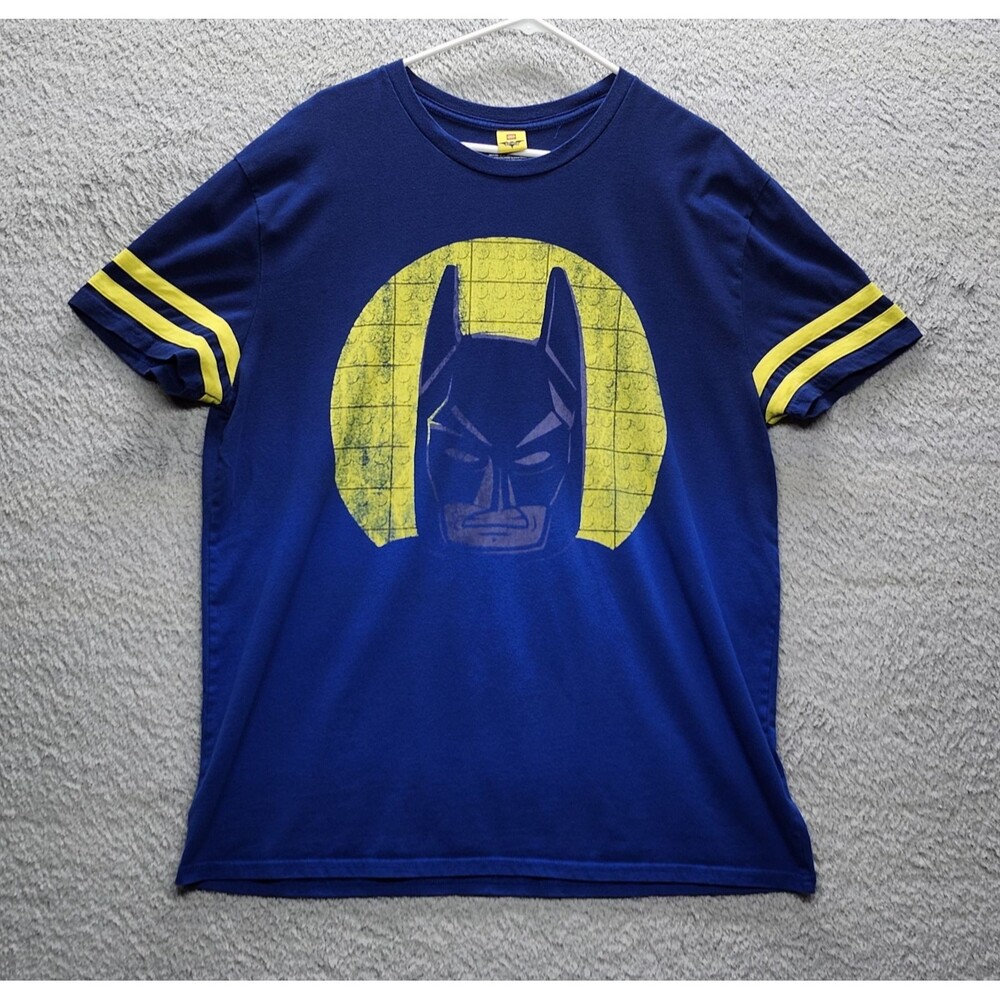 Lego Batman Blue Graphic Men's XL Short Sleeve Shirt